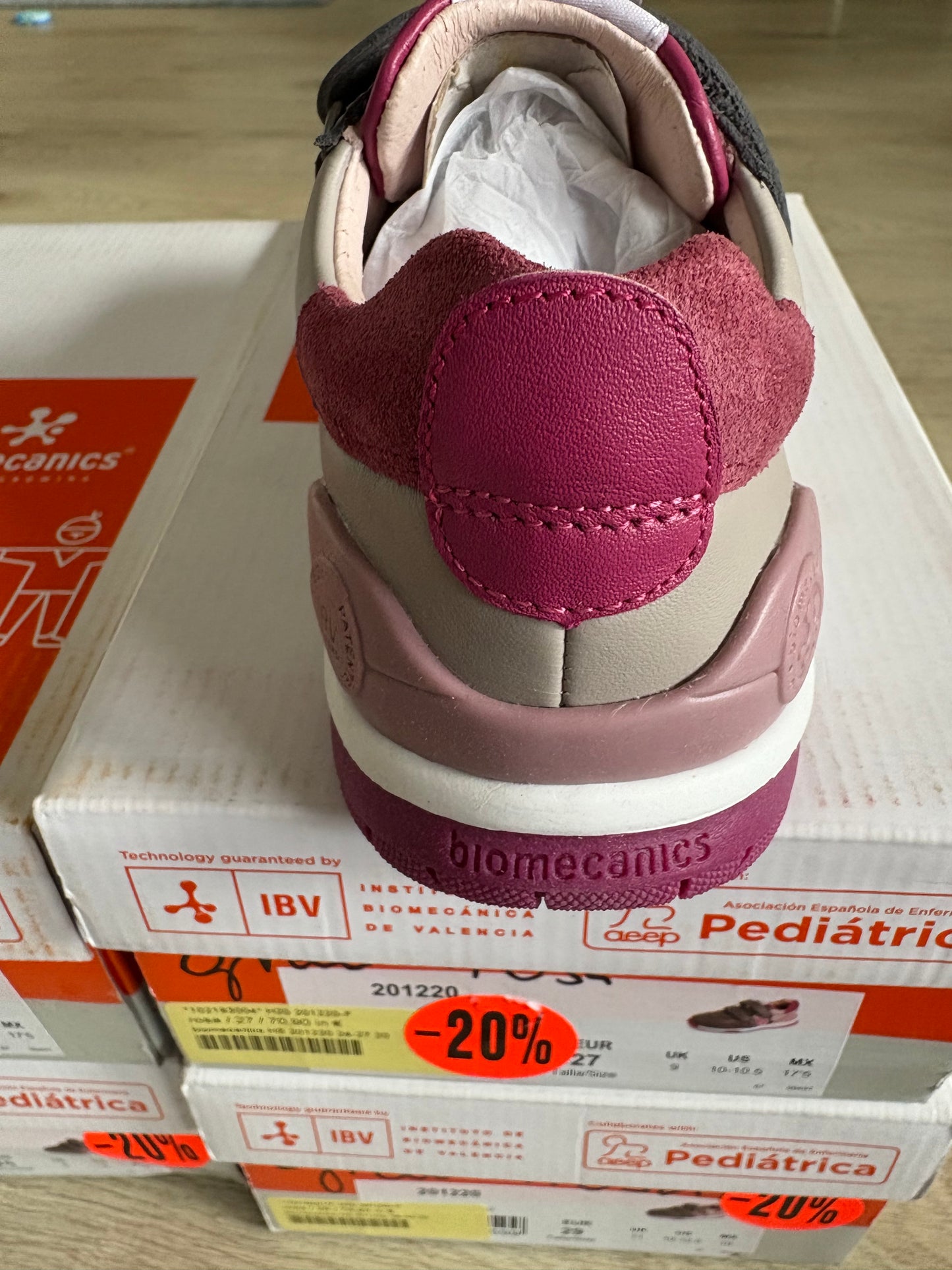 Biomecanics Halbschuh / Sneaker - rosa