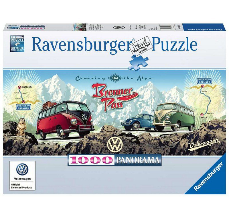 Puzzle - Mit dem VW Bulli über den Brenner