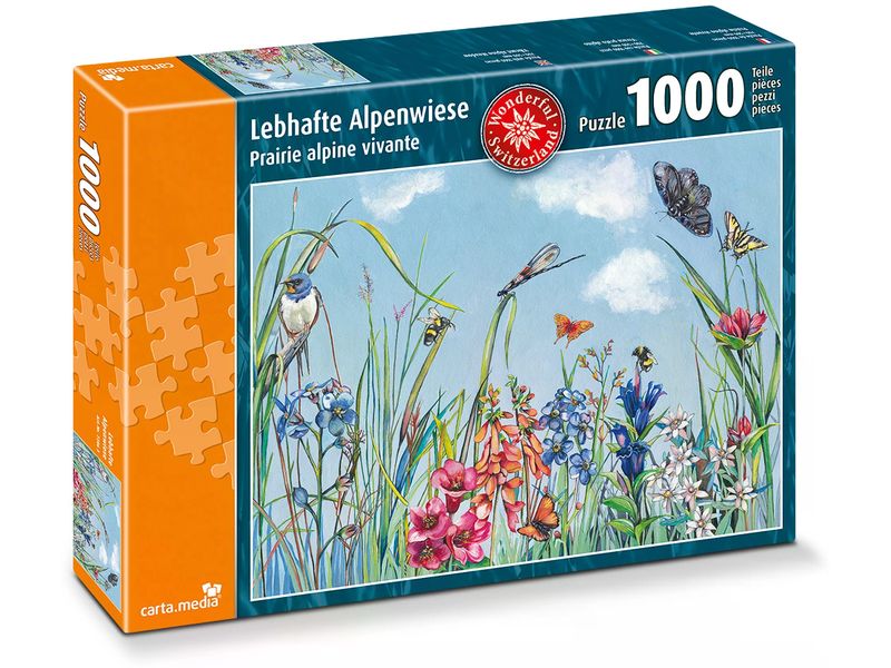 Puzzle - Lebhafte Alpenwiese