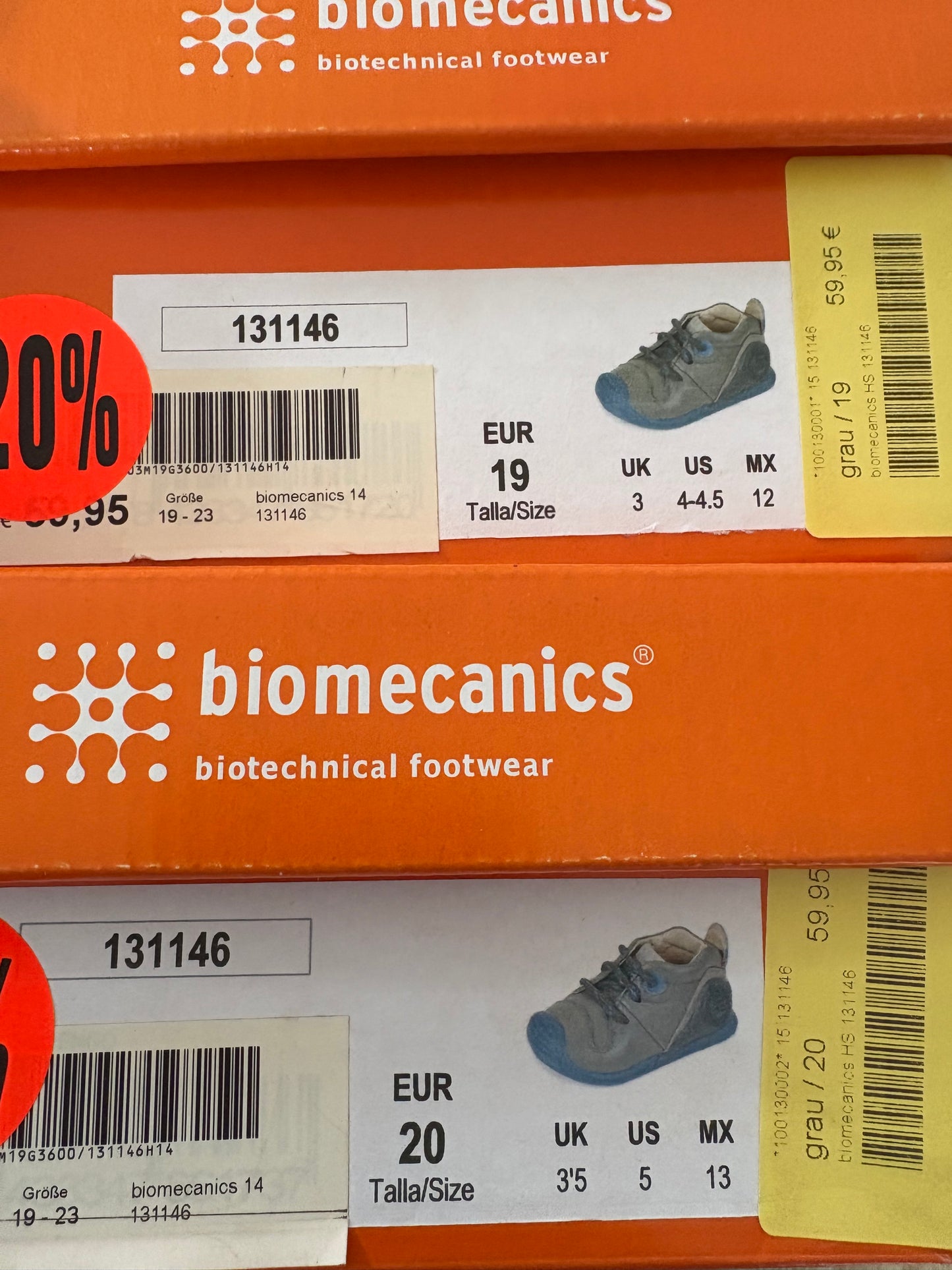 Biomecanics Lauflernschuh - blau/grau