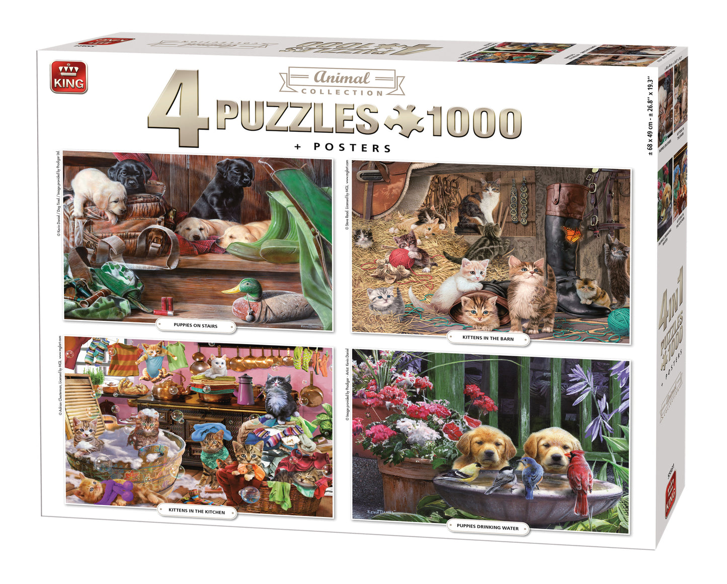 4 Puzzles - Animal Collection (1000 Teile)