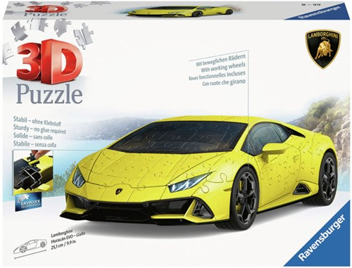 3D Puzzle - Lamborghini Huracan EVO- Giallo