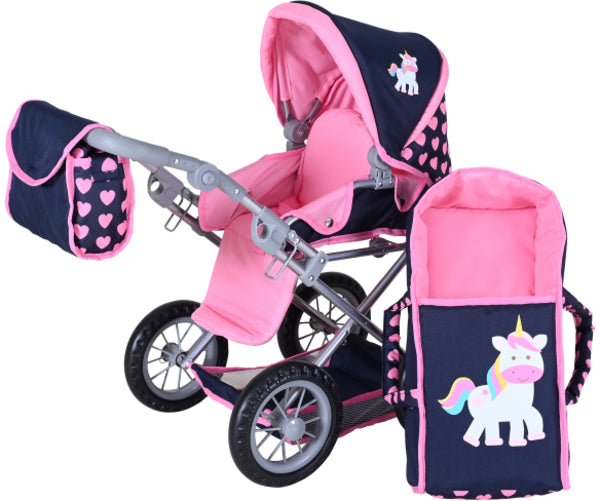 Puppenwagen Kombi Ruby Einhorn