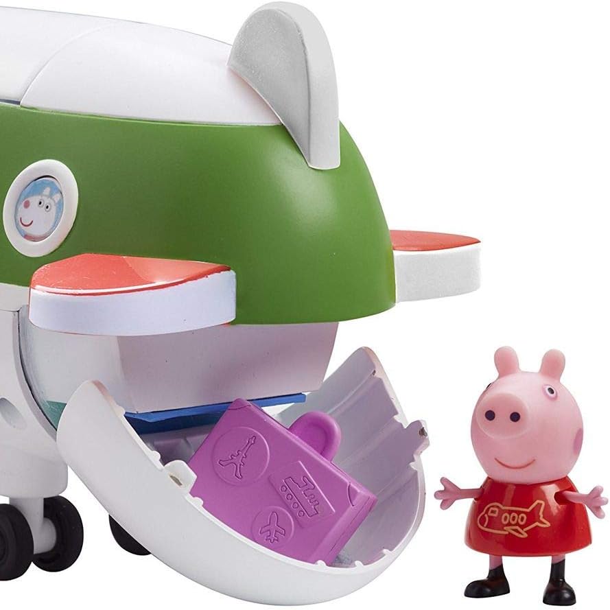 Peppa Pig Flugzeug - Peppa Wutz Figur Peppa & Reisekoffer