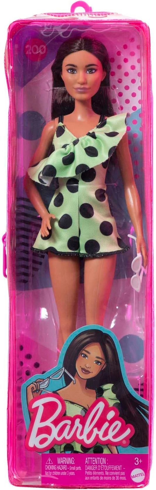 Barbie Fashionista Polka dots green