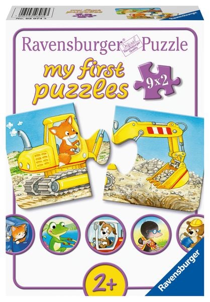 my first puzzles - Tierische Baustelle