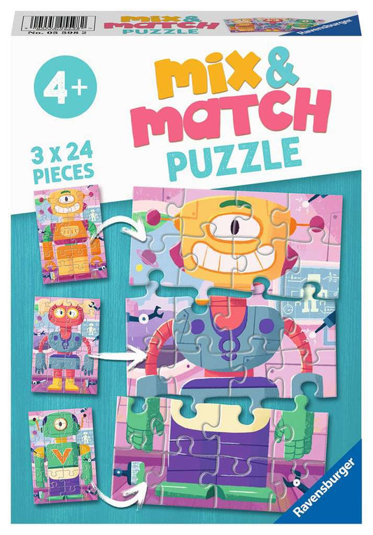 Kinderpuzzle - Mix & Match Robot