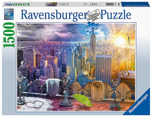 Puzzle New York im Winter und im Sommer